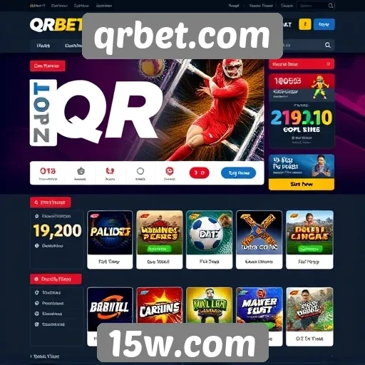 Usabilidade e design do site qrbet.com